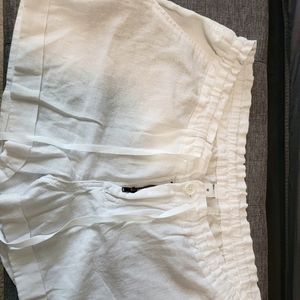 Old Navy White Linen Shorts Size 12